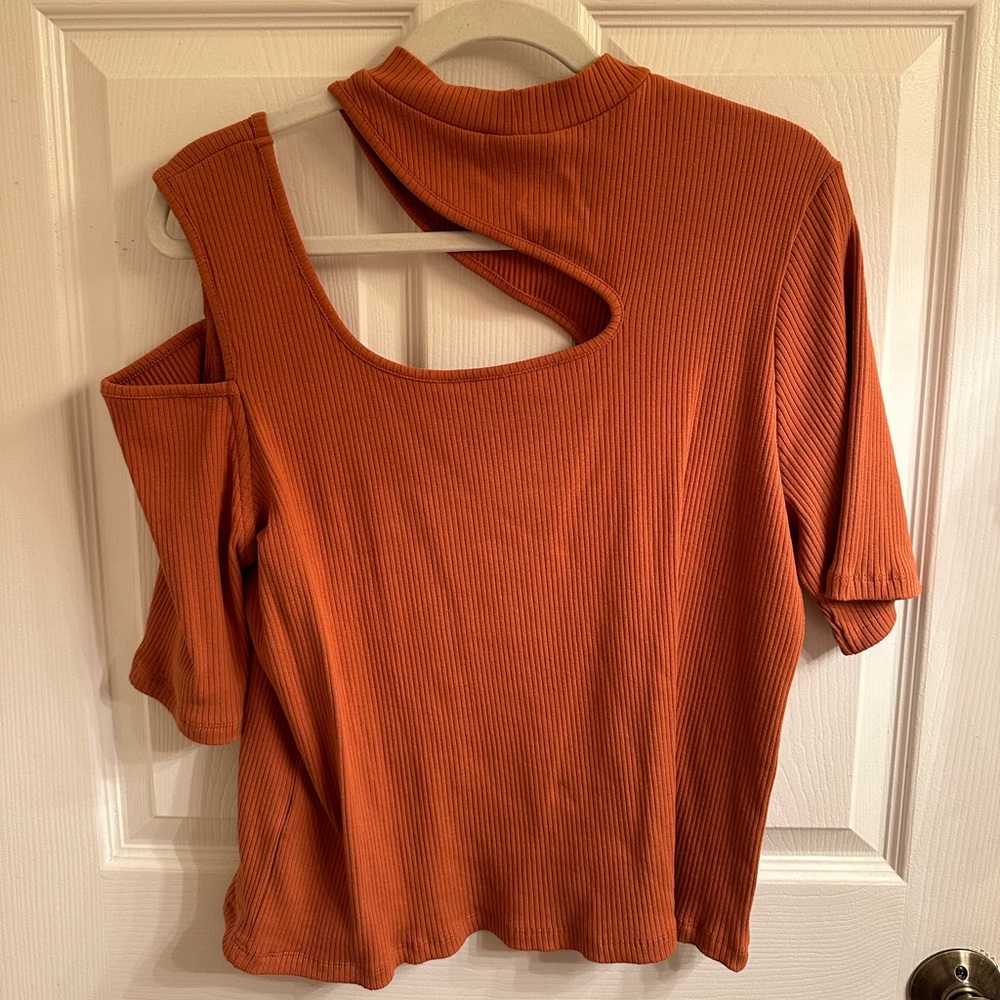 ASOS Design Curve Ribbed Cut Out Top | Size 20 - Picture 2 of 4